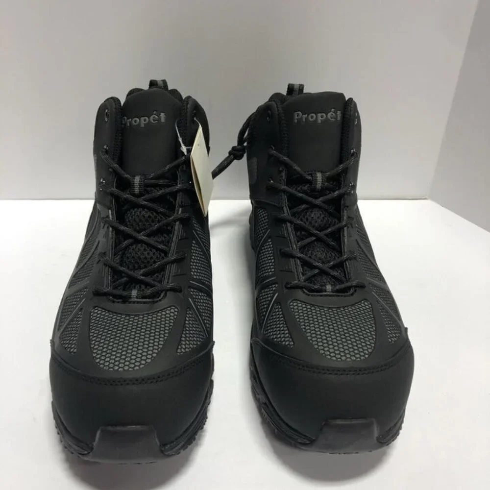 Propet Men’s Seely Hi Dark Grey/Black Boots Size 12 (3E)